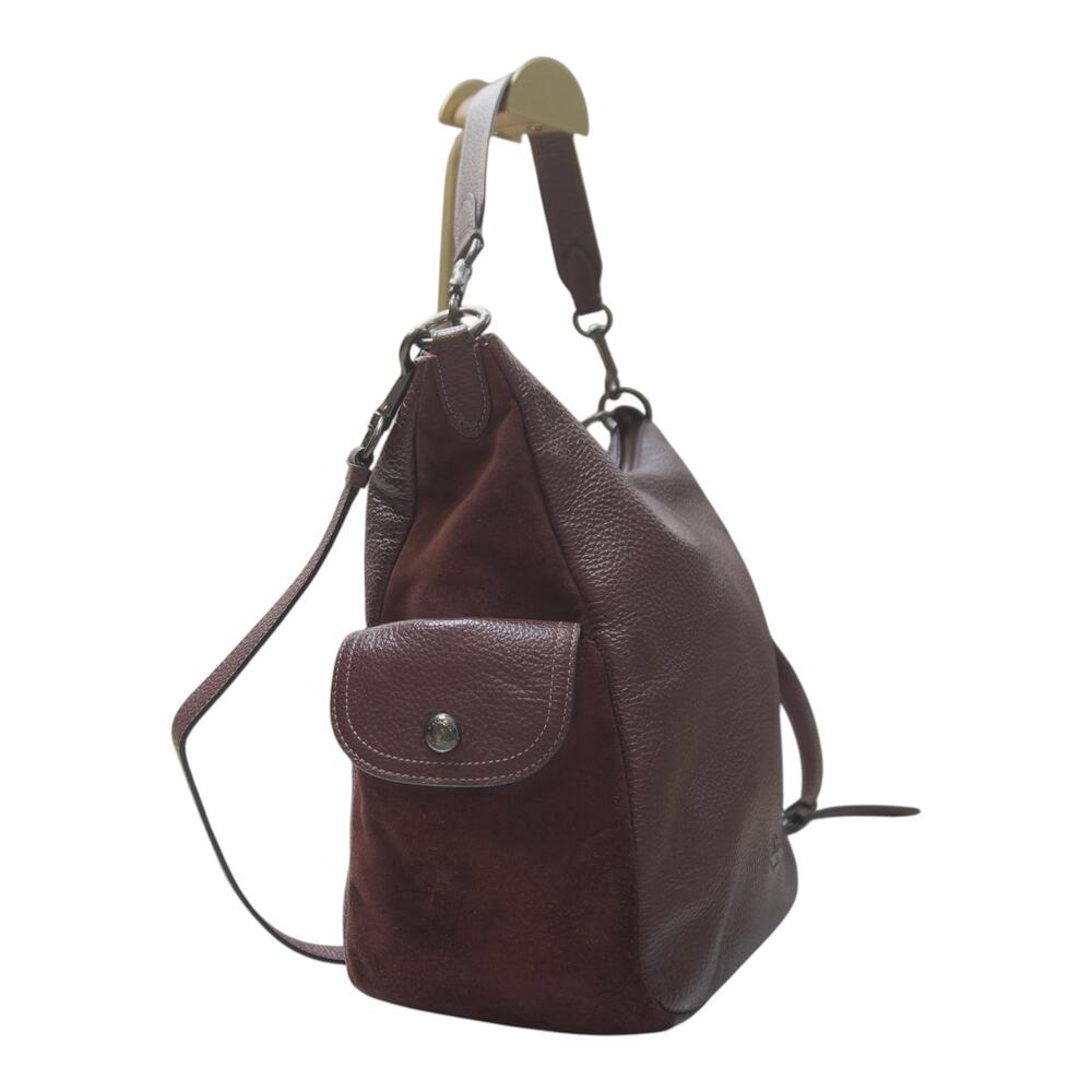 Coach Jules Burgundy Hobo Shoulder Crossbody Bag Double Strap H2081-C1522
